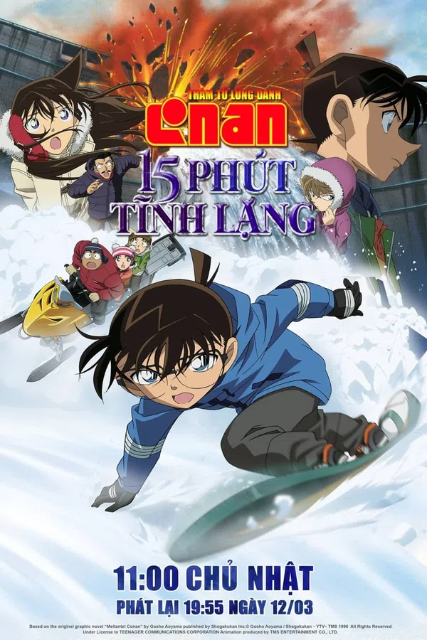 Poster phim Thám Tử Lừng Danh Conan 15: 15 Phút Tĩnh Lặng trên Phim Mới